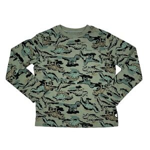 GAP Like New Dinosaur Shirt Size 5 Army Green